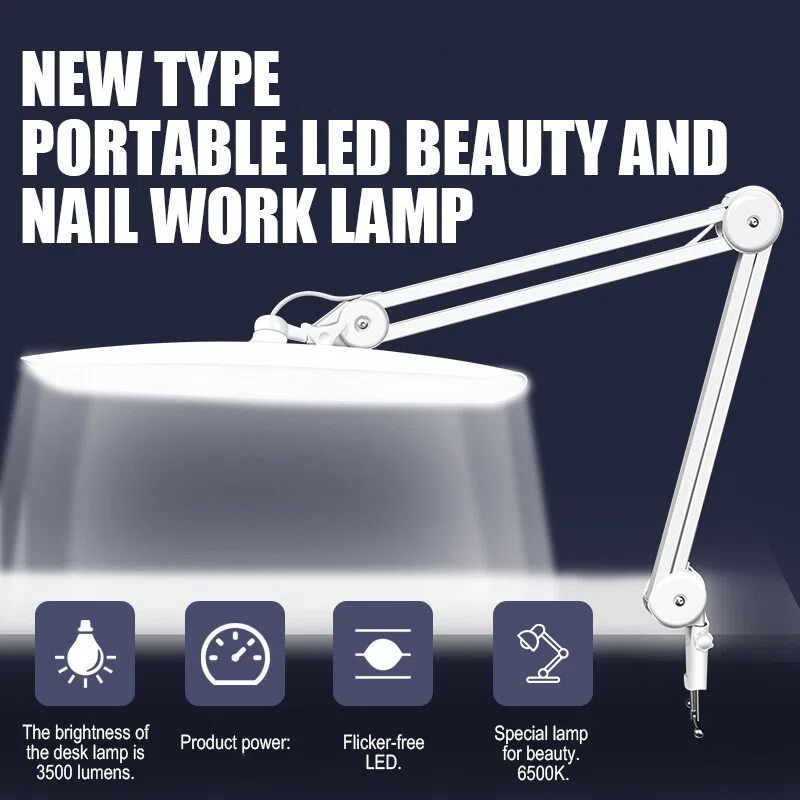 Desk Setup Room - 24W LED Desk Lamp with Clam