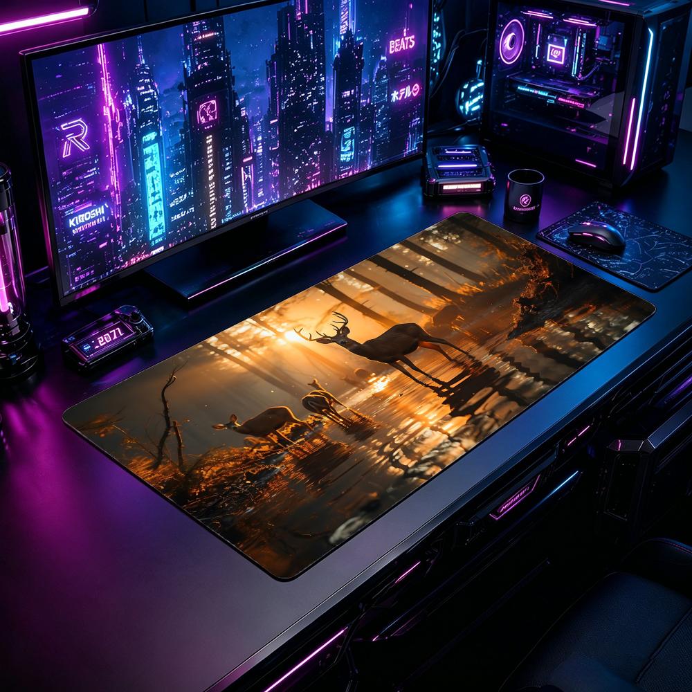 Desk Setup Natural - Nature DDeeres Gaming Mouse Pad Mouse