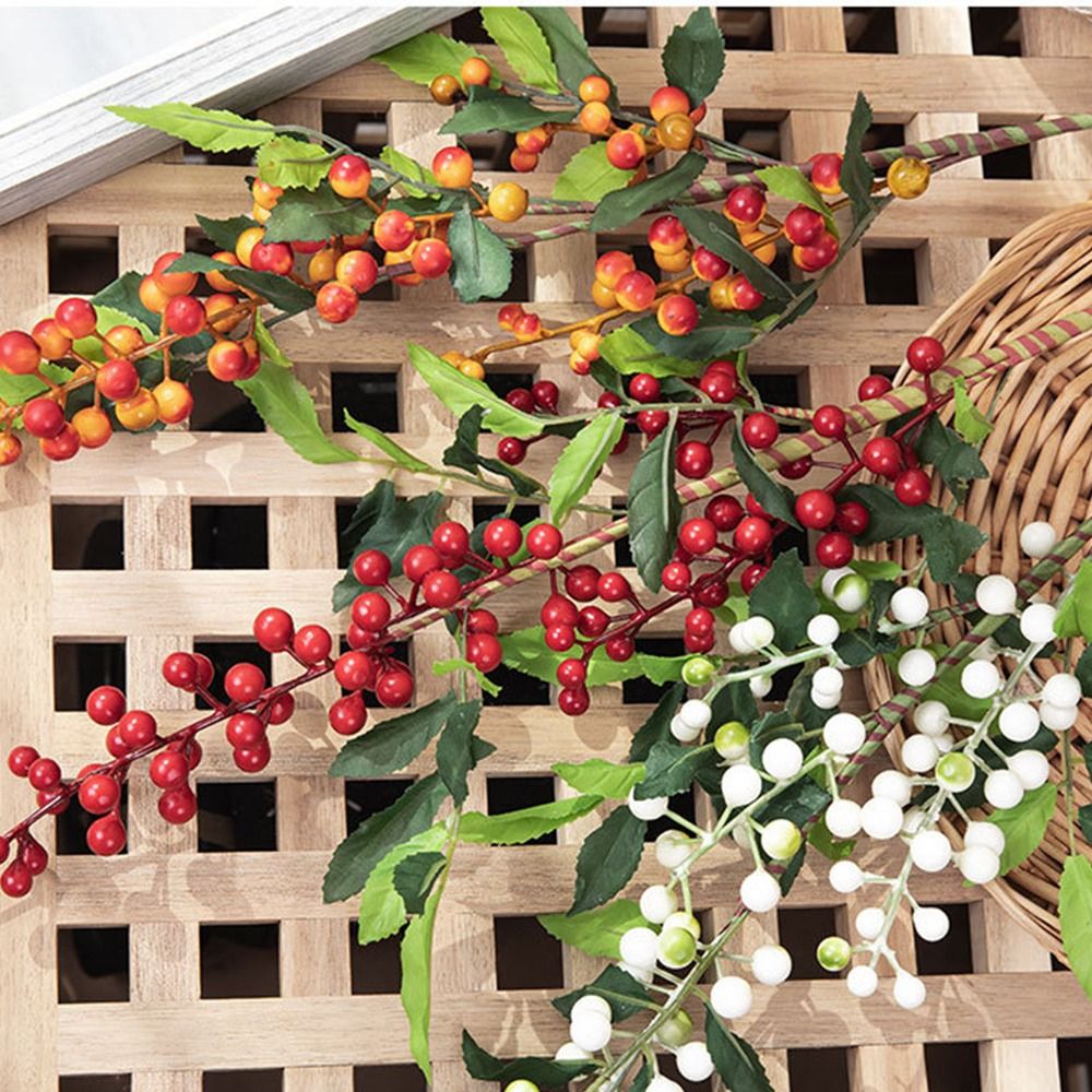 Desk Setup Photo - 70cm Christmas Berry Branches Multicolor Photo