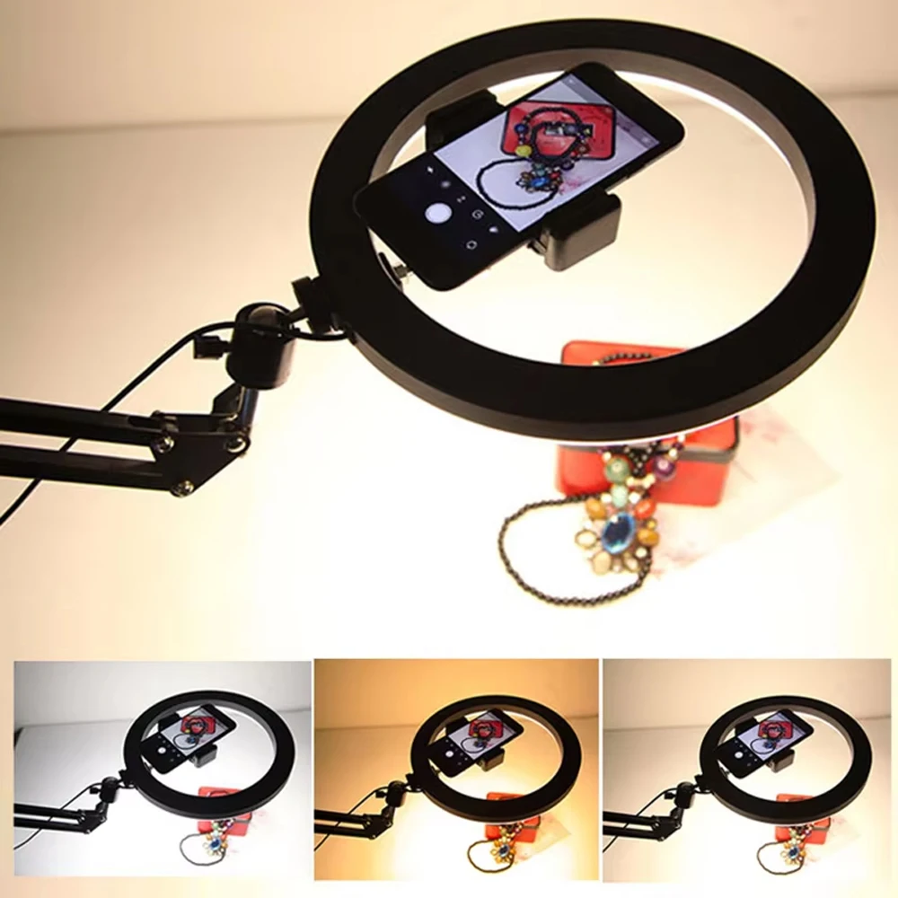 Desk Setup Room - Nice Overhead Tripod With Ring Light