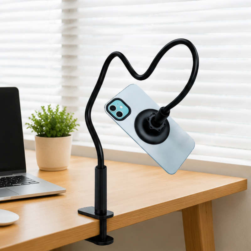 Desk Setup Apple - Magnetic 360° Lazy Mobile Phone Holder
