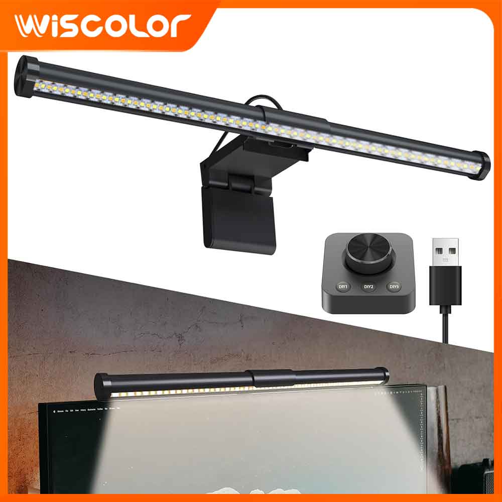 Desk Setup Room - RGB Lightbar Monitor Light Bar LED