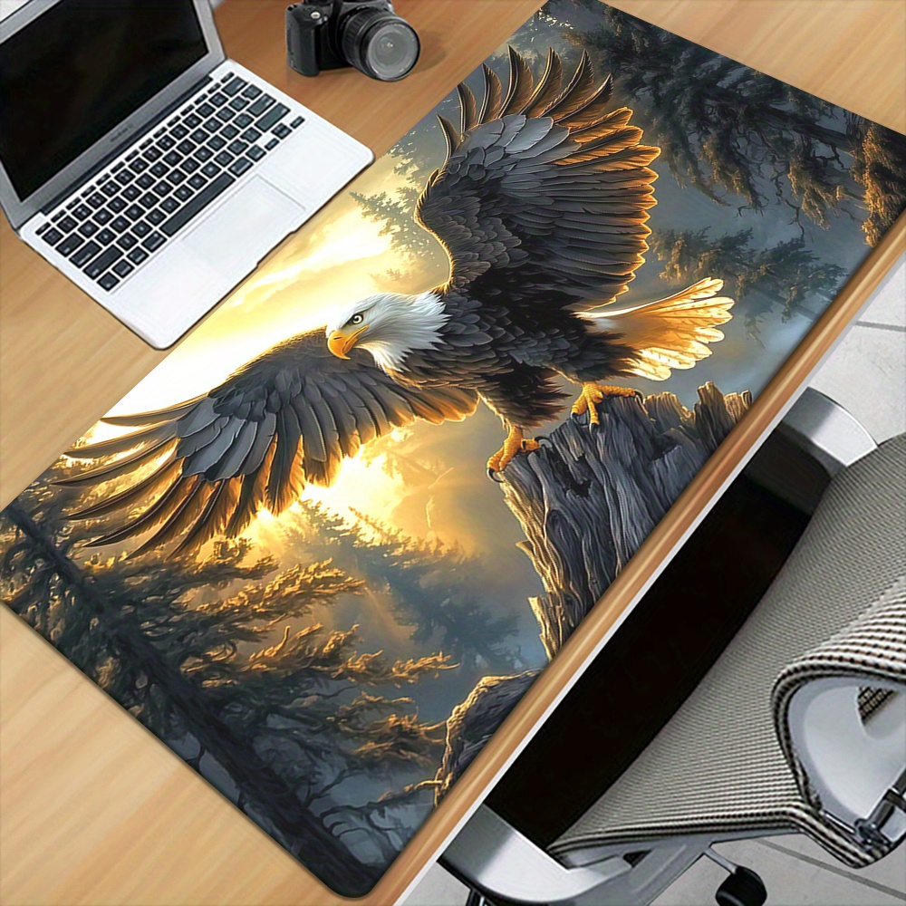 Desk Setup Natural - XXL Computer Mouse Pad woven cloth