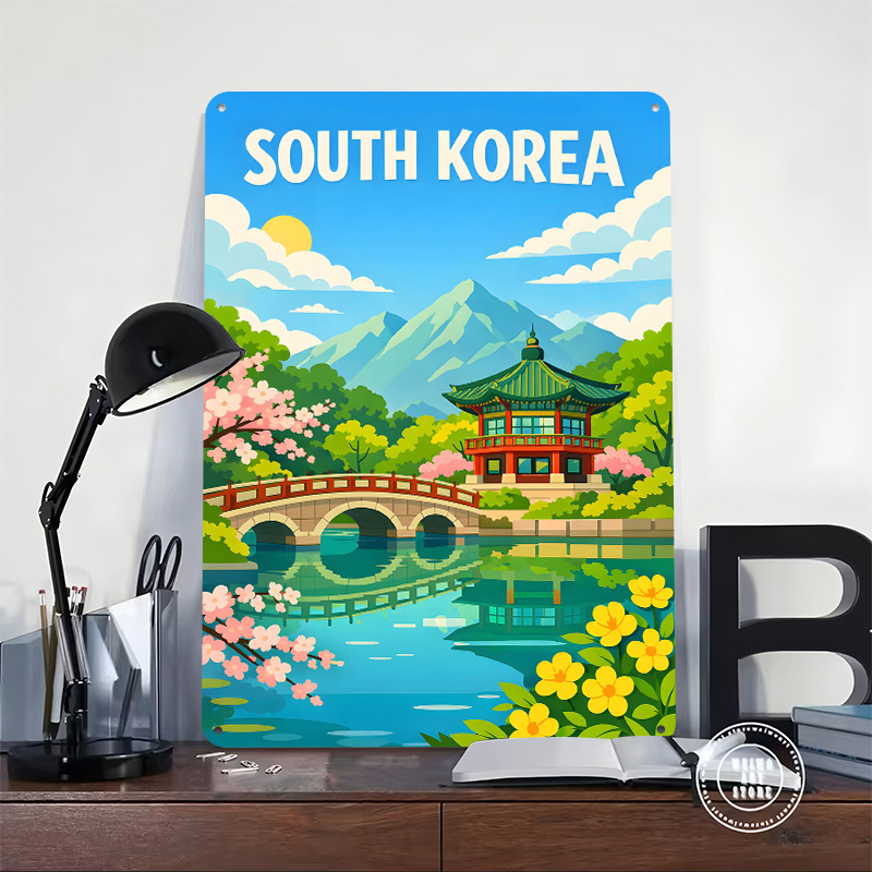 South Korea Travel Poster Cust - Desk Setup Art recensione e prezzo