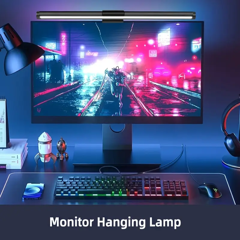 Stepless Dimming Hanging LED M - Yellow Desk Setup recensione e prezzo