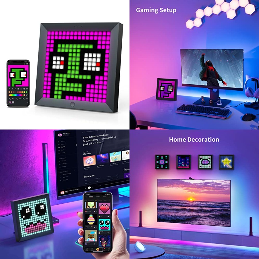 LED Light Pixel Display Panel  - Desk Setup Room recensione e prezzo