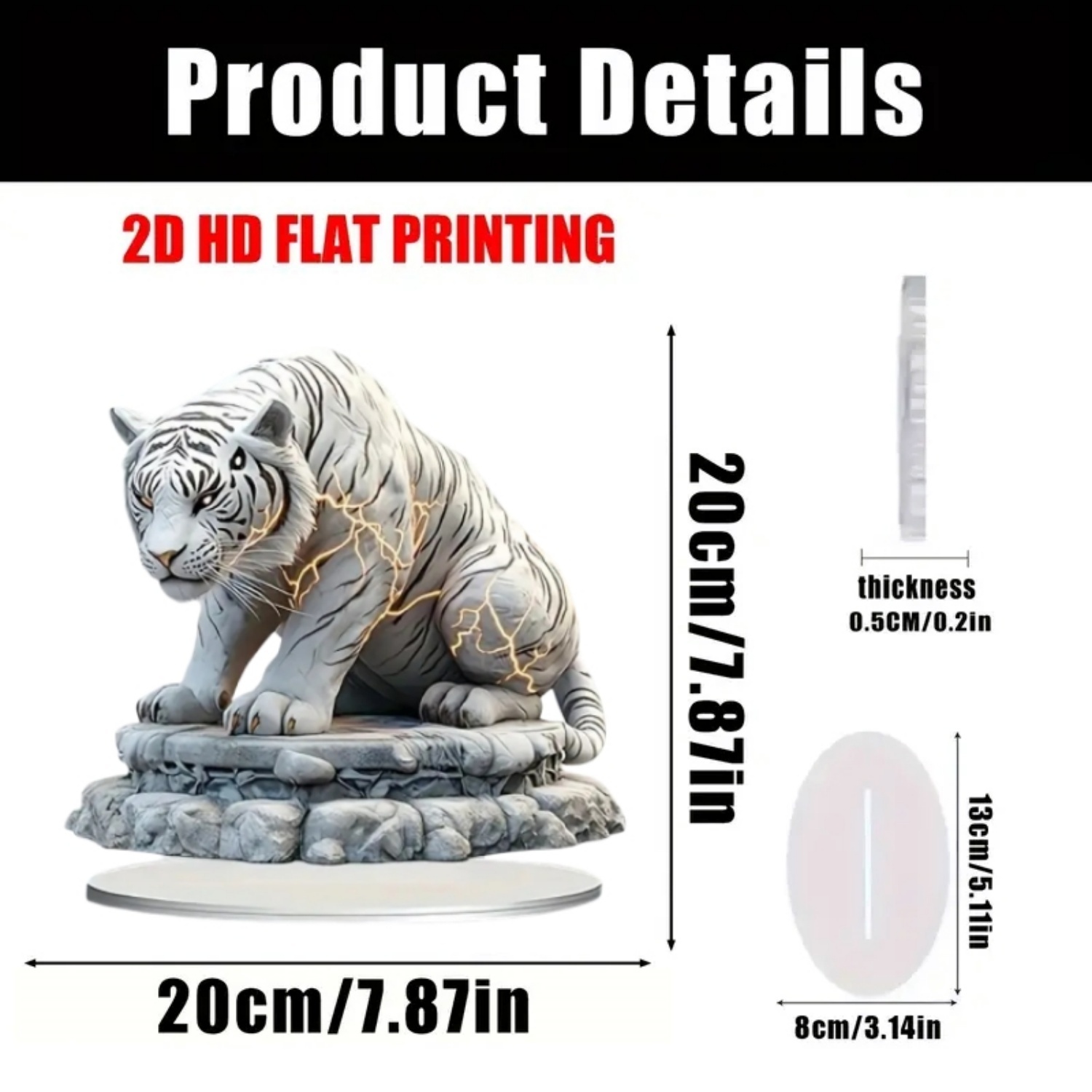 Two Tigers Statue,2D Flat Anim - Desk Setup Room recensione e prezzo