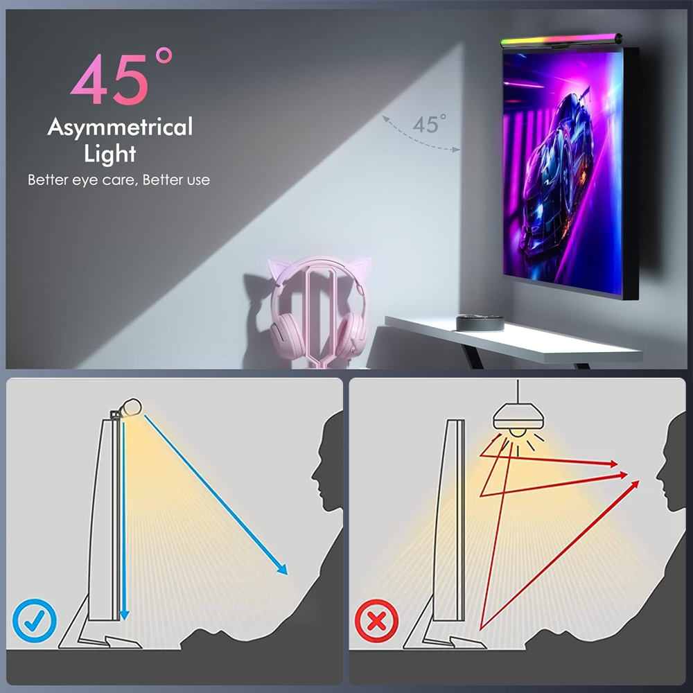 Screen Hanging Lamp Monitor Li - Desk Setup Black recensione e prezzo