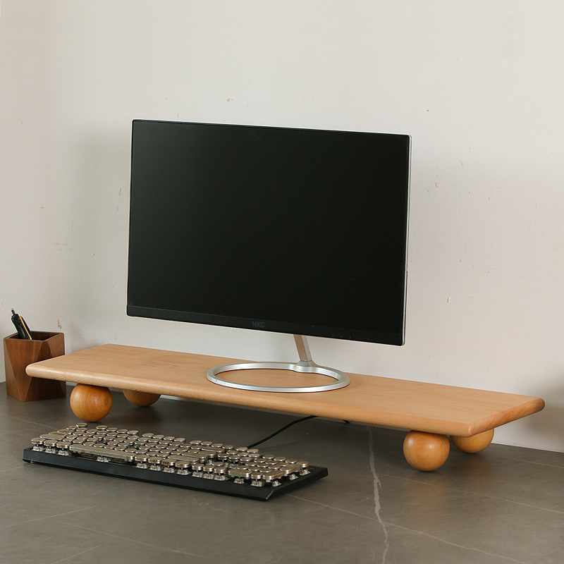 Natural Wood Desktop Riser Dua - Desk Setup Natural recensione e prezzo