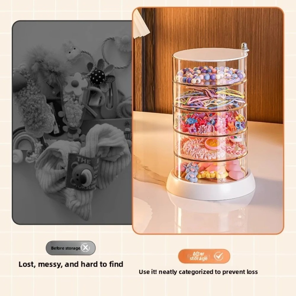 360 Rotating Clear Hair Access - Desk Setup Organization recensione e prezzo