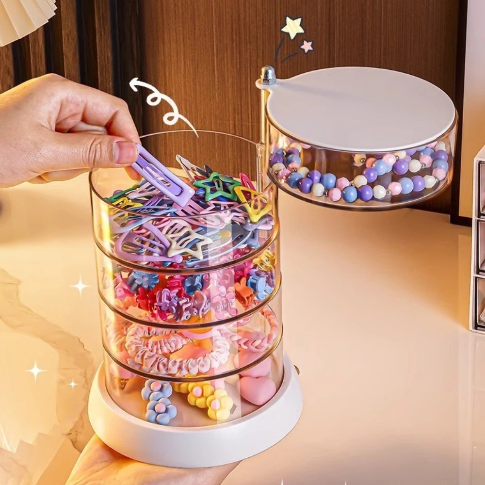 360 Rotating Clear Hair Access - Desk Setup Organization recensione e prezzo