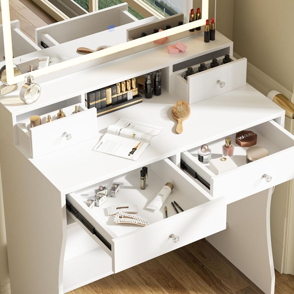 Makeup Vanity Desk with Mirror - Desk Setup Small Space recensione e prezzo