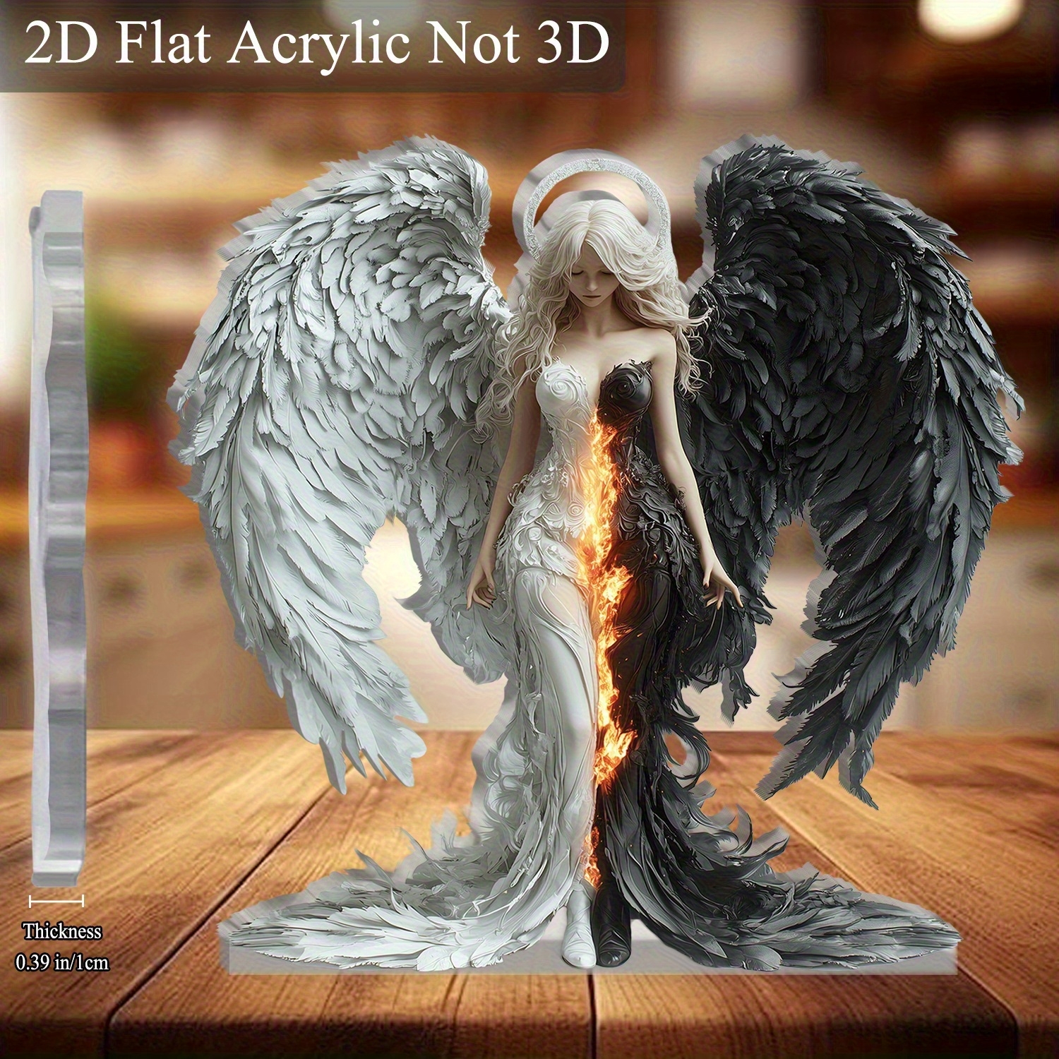 8in 2D Angel And Devil Wings A - Desk Setup Photo recensione e prezzo