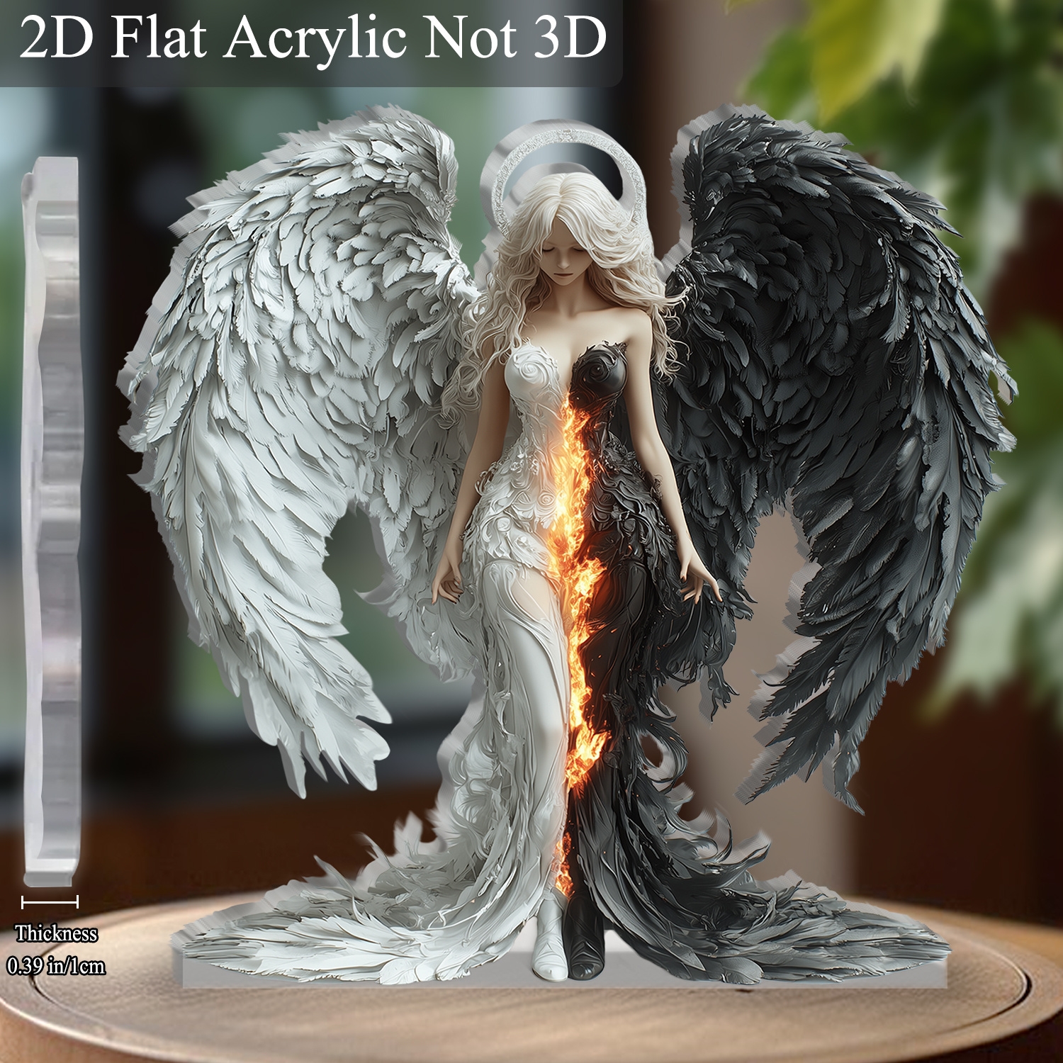 8in 2D Angel And Devil Wings A - Desk Setup Photo recensione e prezzo