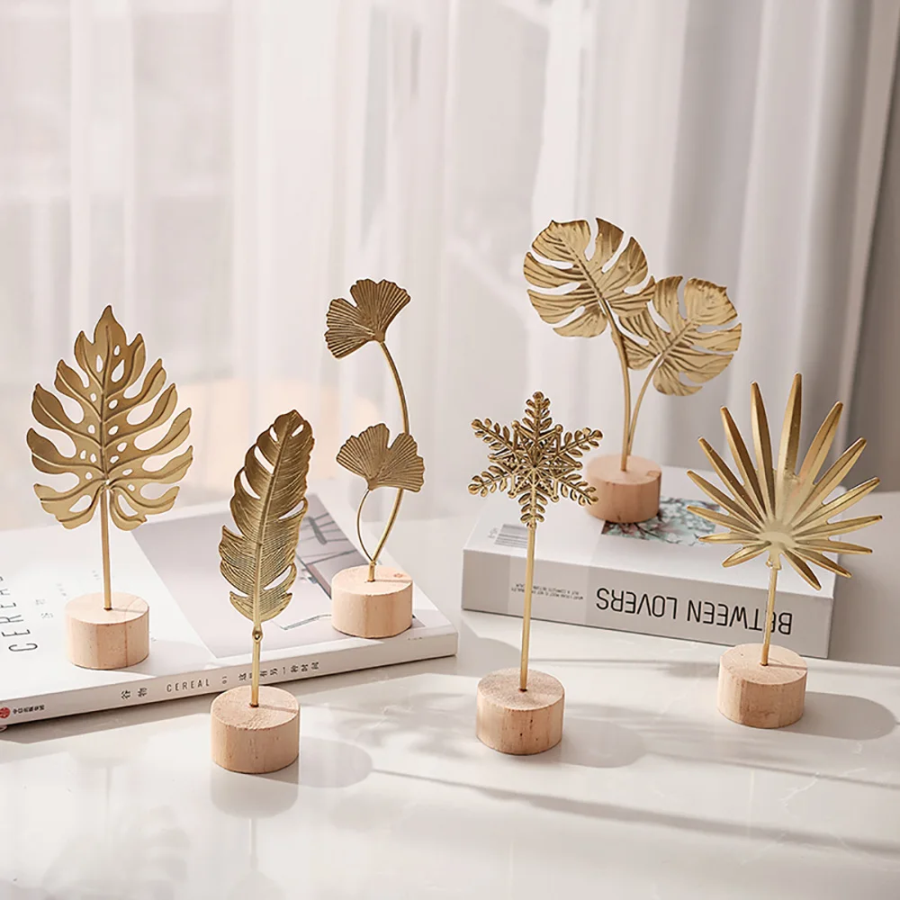 1pcs Golden Ginkgo Leaf Feathe - Desk Setup Photo recensione e prezzo