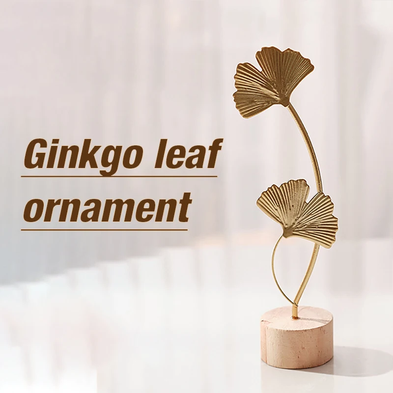 1pcs Golden Ginkgo Leaf Feathe - Desk Setup Photo recensione e prezzo