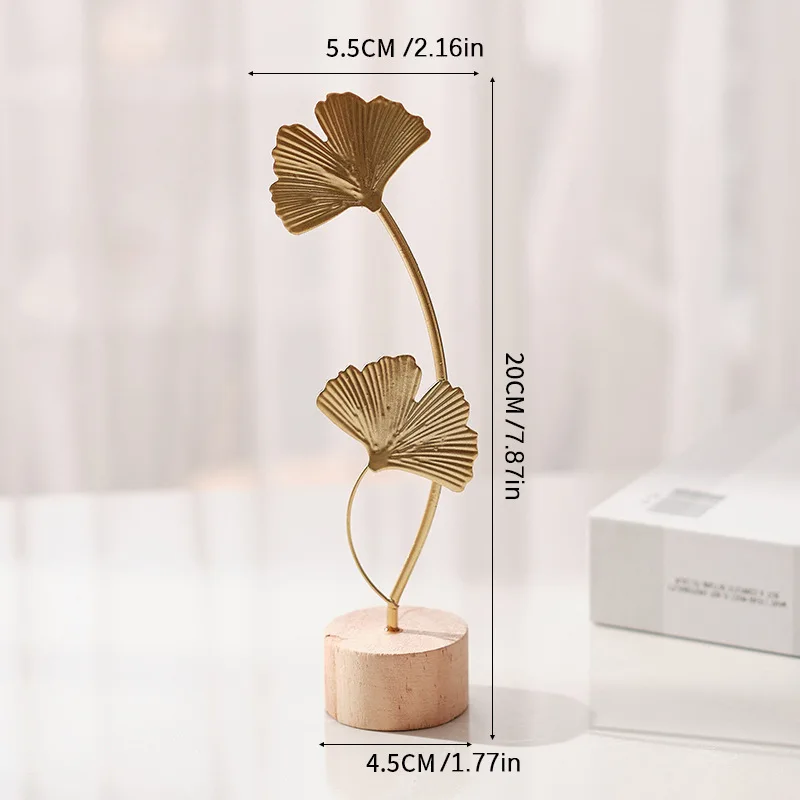 1pcs Golden Ginkgo Leaf Feathe - Desk Setup Photo recensione e prezzo