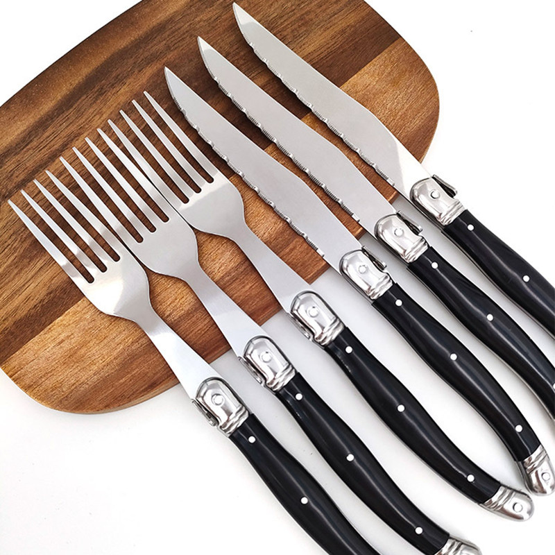 8'' Laguiole Style Black Steak - Desk Setup Black recensione e prezzo