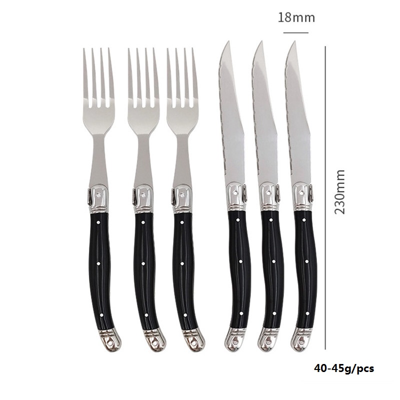 8'' Laguiole Style Black Steak - Desk Setup Black recensione e prezzo