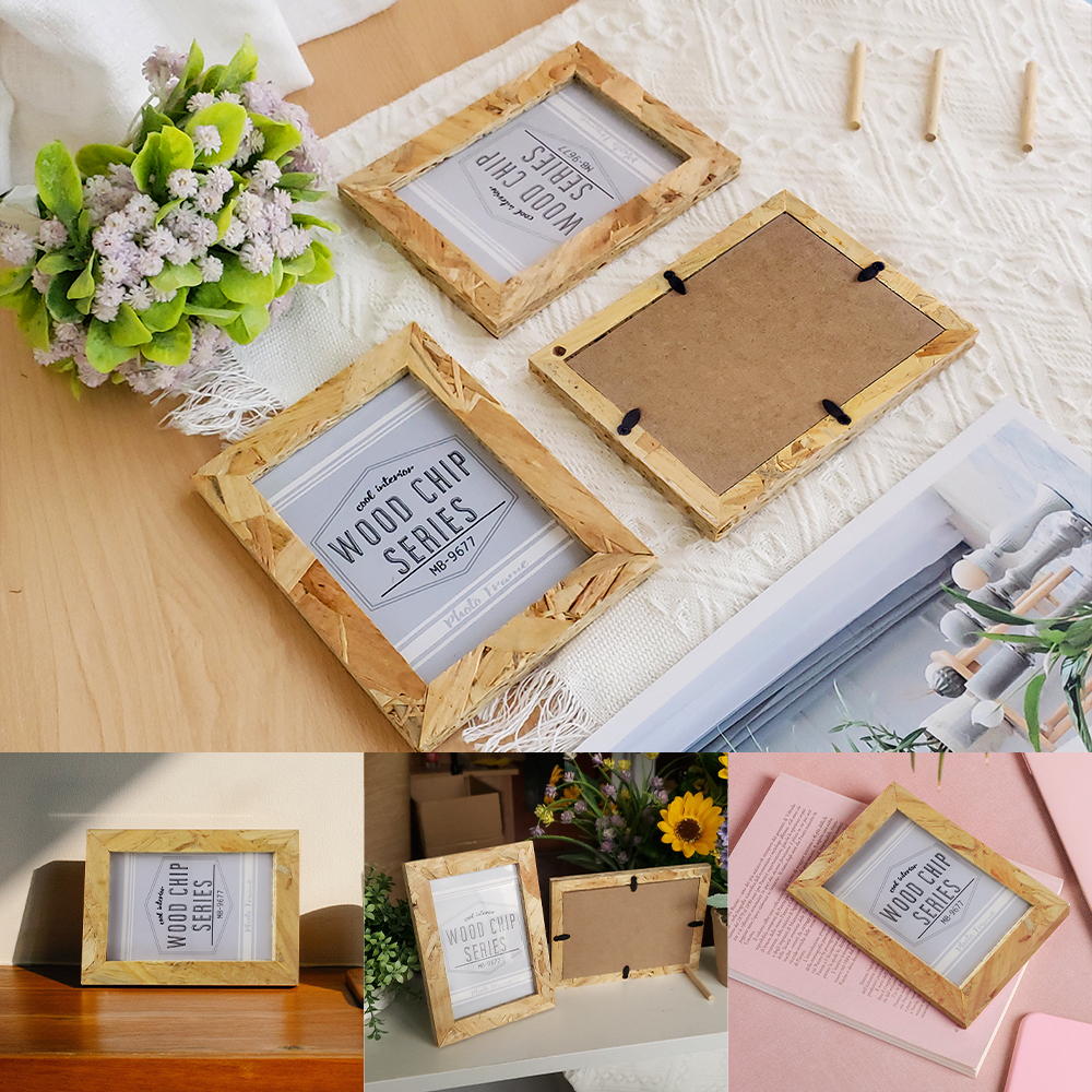 Wooden Picture frame Home Deco - Desk Setup Photo recensione e prezzo