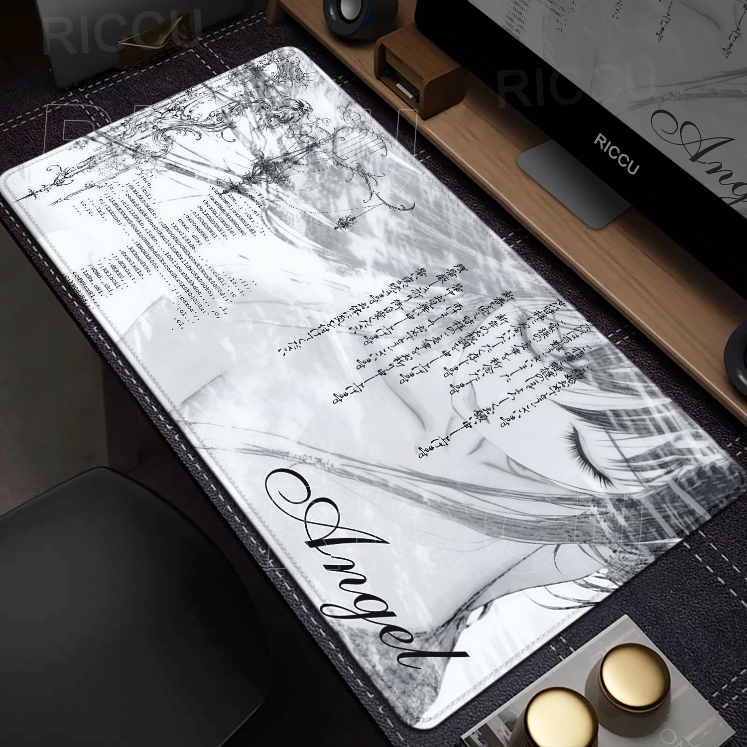 Anime Aesthetics Mousepad Blac - Desk Setup Black recensione e prezzo
