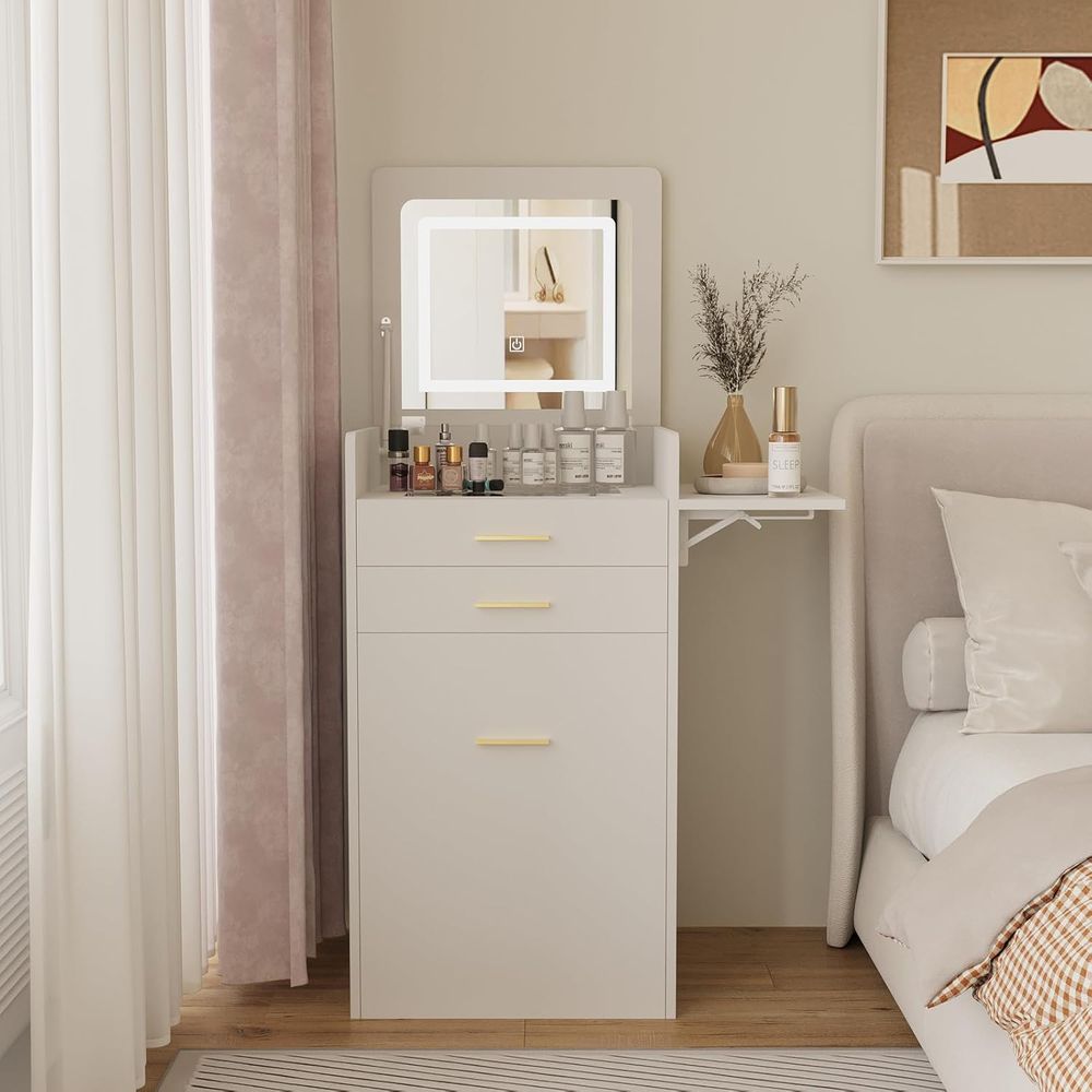 3-in-1 Vanity Desk Set, Flip-t - Desk Setup Small Space recensione e prezzo