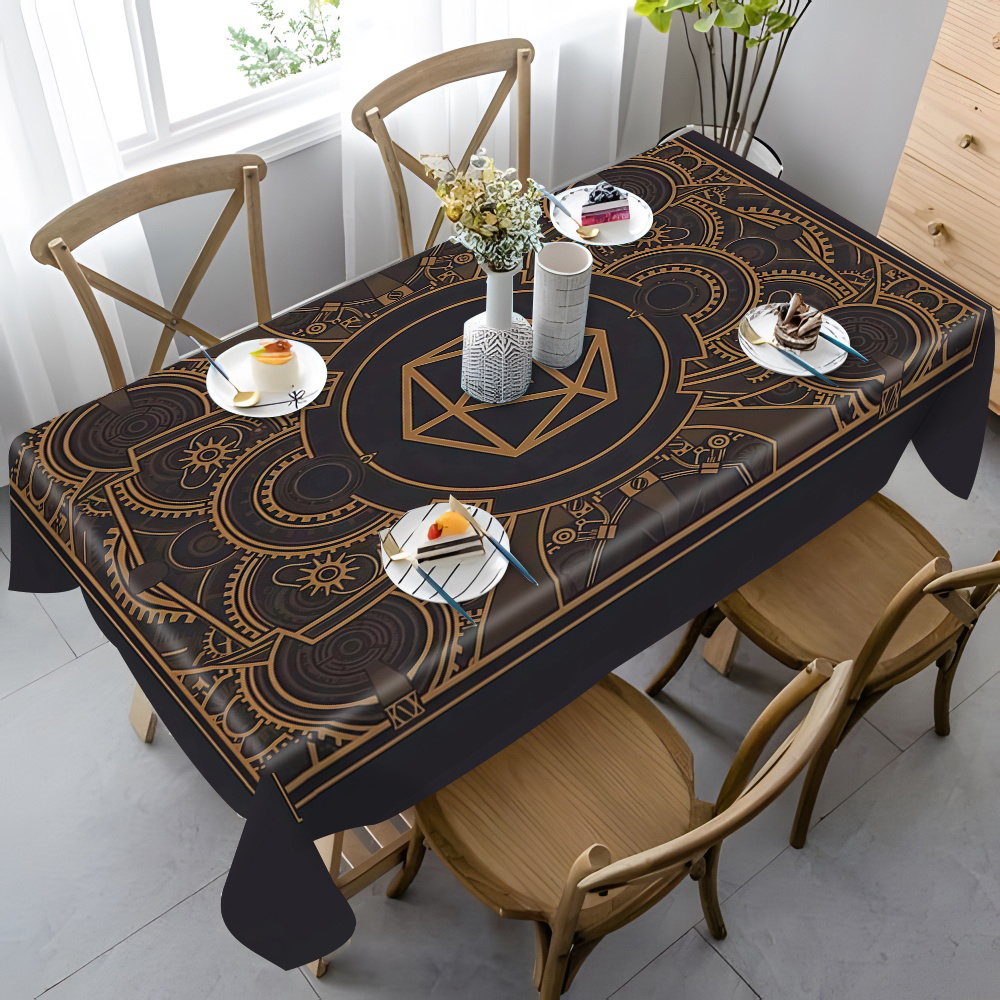 Steampunk Black Golden Gear Pa - Desk Setup Room recensione e prezzo