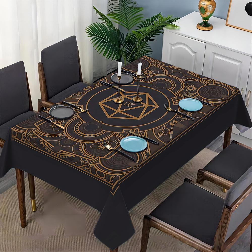 Steampunk Black Golden Gear Pa - Desk Setup Room recensione e prezzo