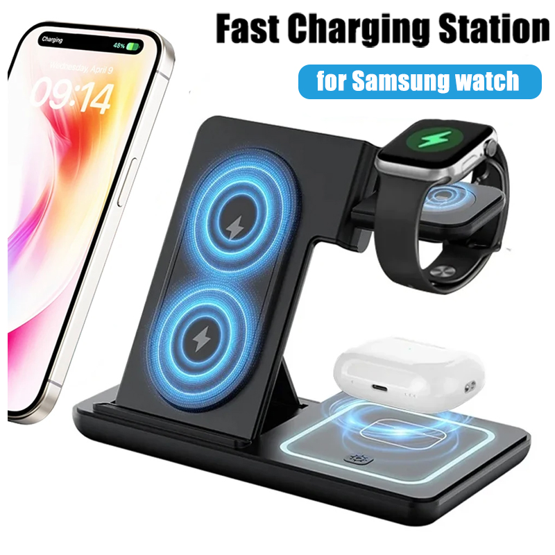 3 in 1 Foldable Wireless Charg - Desk Setup Apple recensione e prezzo