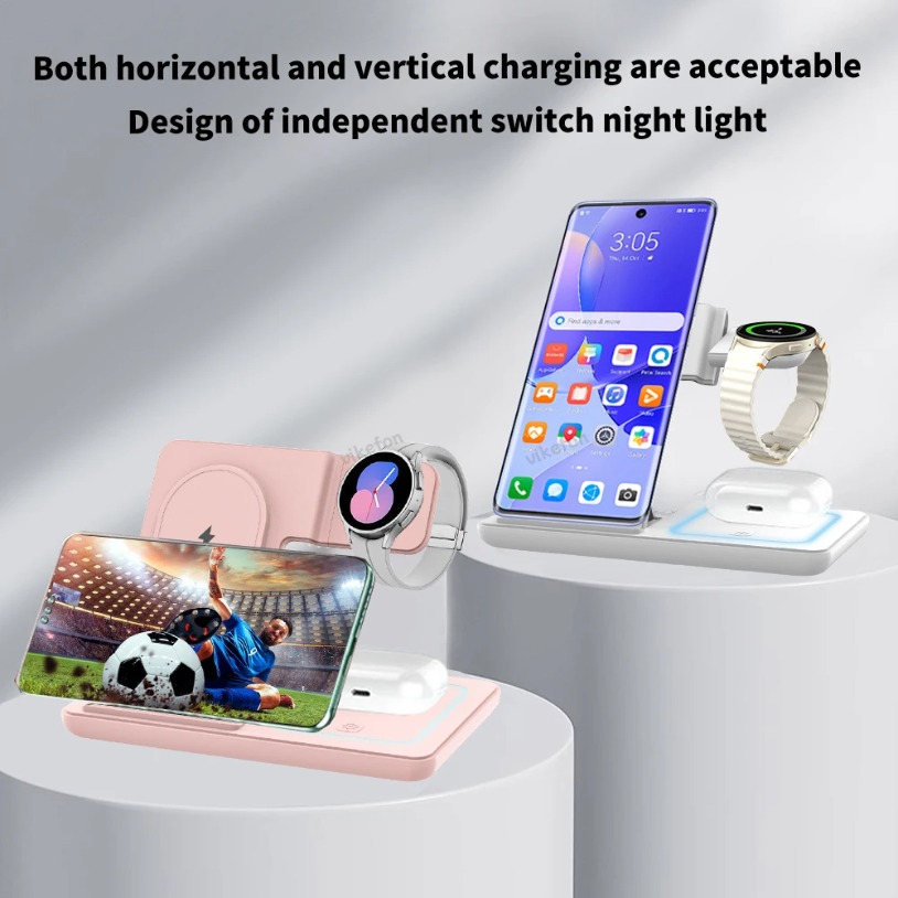 3 in 1 Foldable Wireless Charg - Desk Setup Apple recensione e prezzo