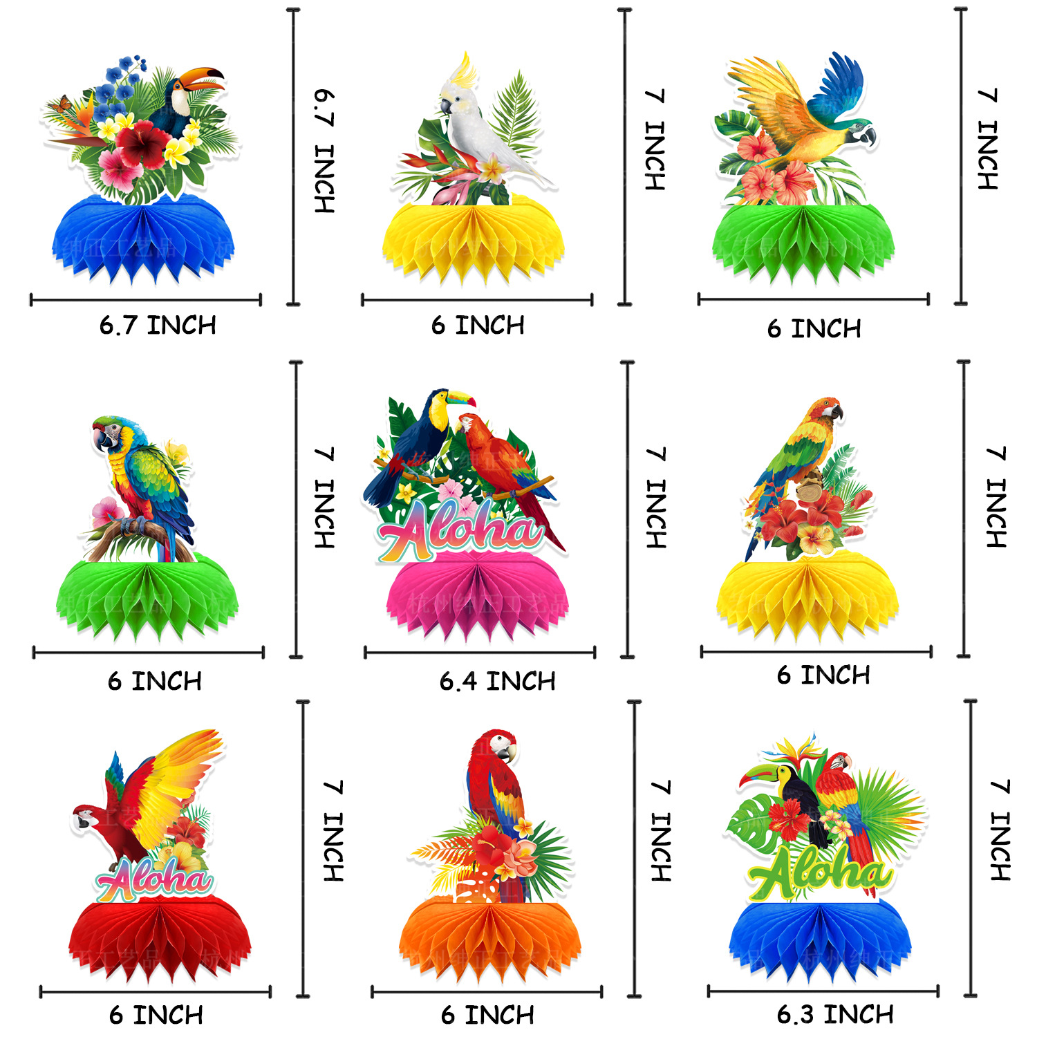 9Pcs Tropical Hawaii Theme Tou - Desk Setup Photo recensione e prezzo