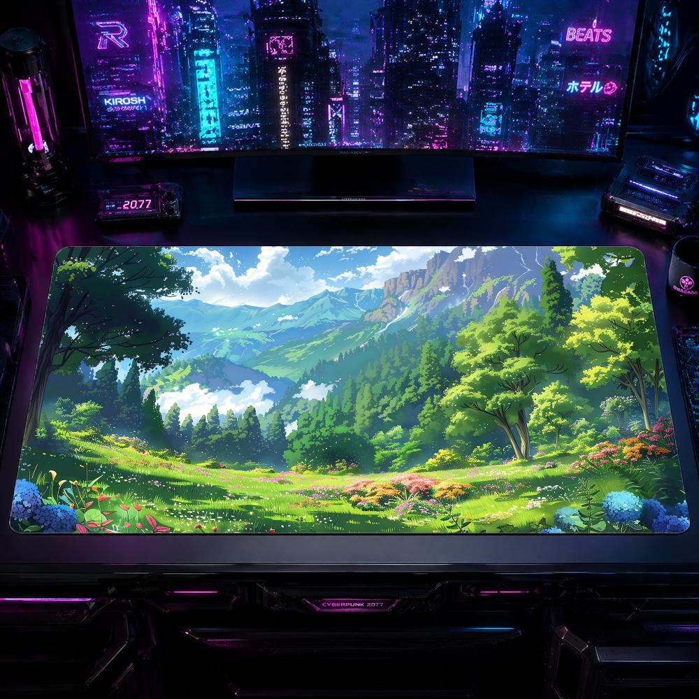 Nature MMountains and forestse - Desk Setup Natural recensione e prezzo