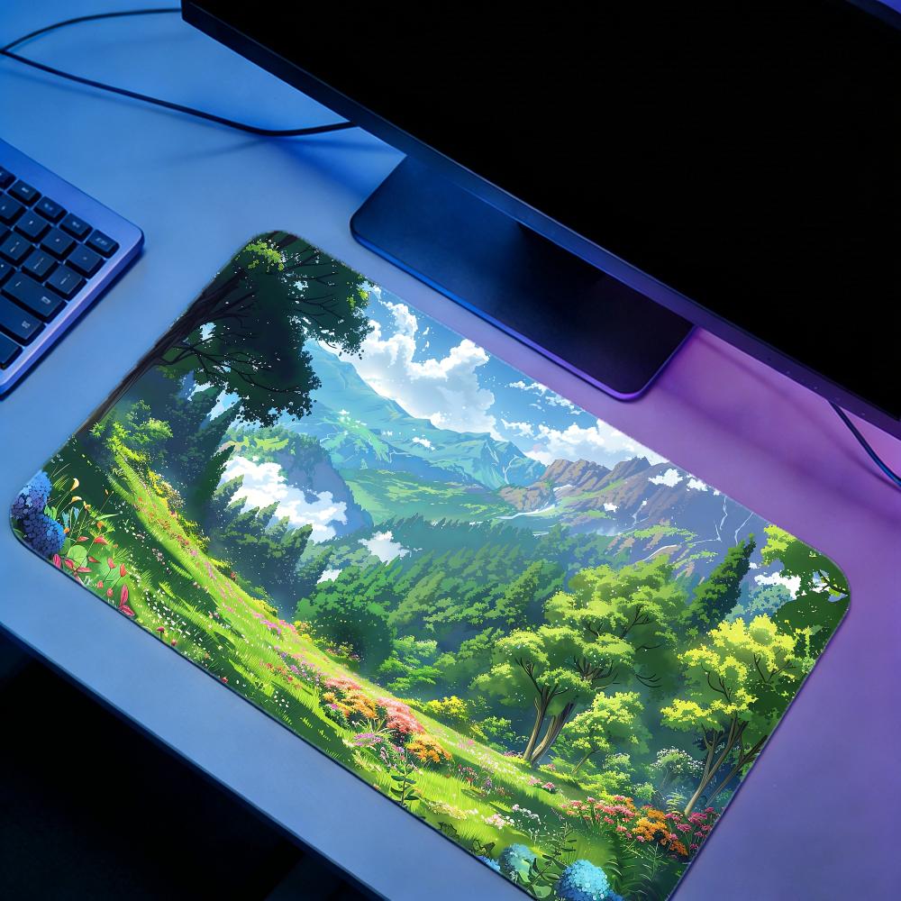 Nature MMountains and forestse - Desk Setup Natural recensione e prezzo
