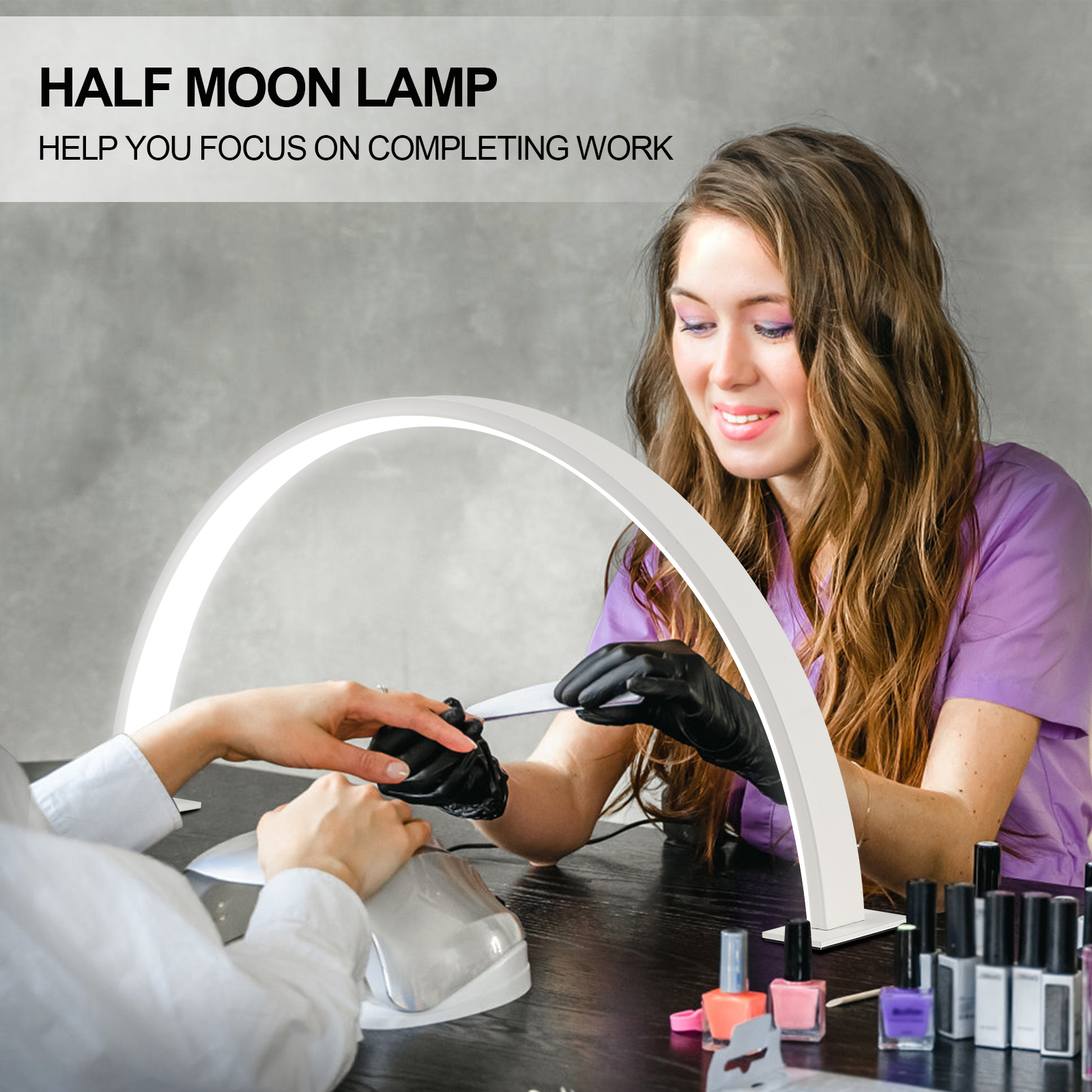 Half moon U-shaped nail lamp h - Desk Setup Room recensione e prezzo