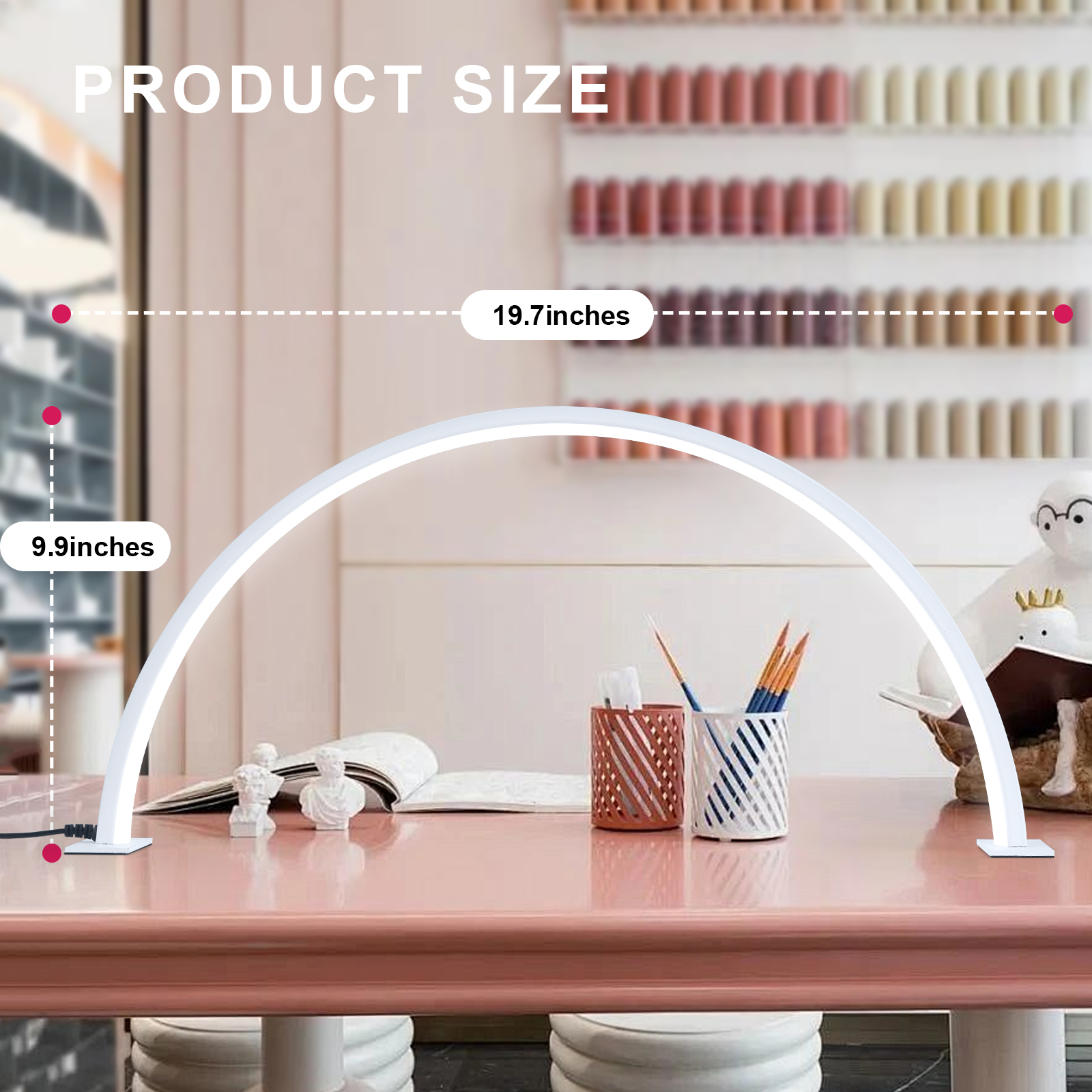 Half moon U-shaped nail lamp h - Desk Setup Room recensione e prezzo