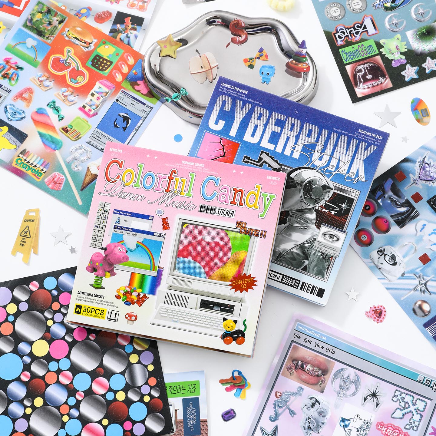 30sheets/book Sticker Book Ret - Desk Setup Photo recensione e prezzo