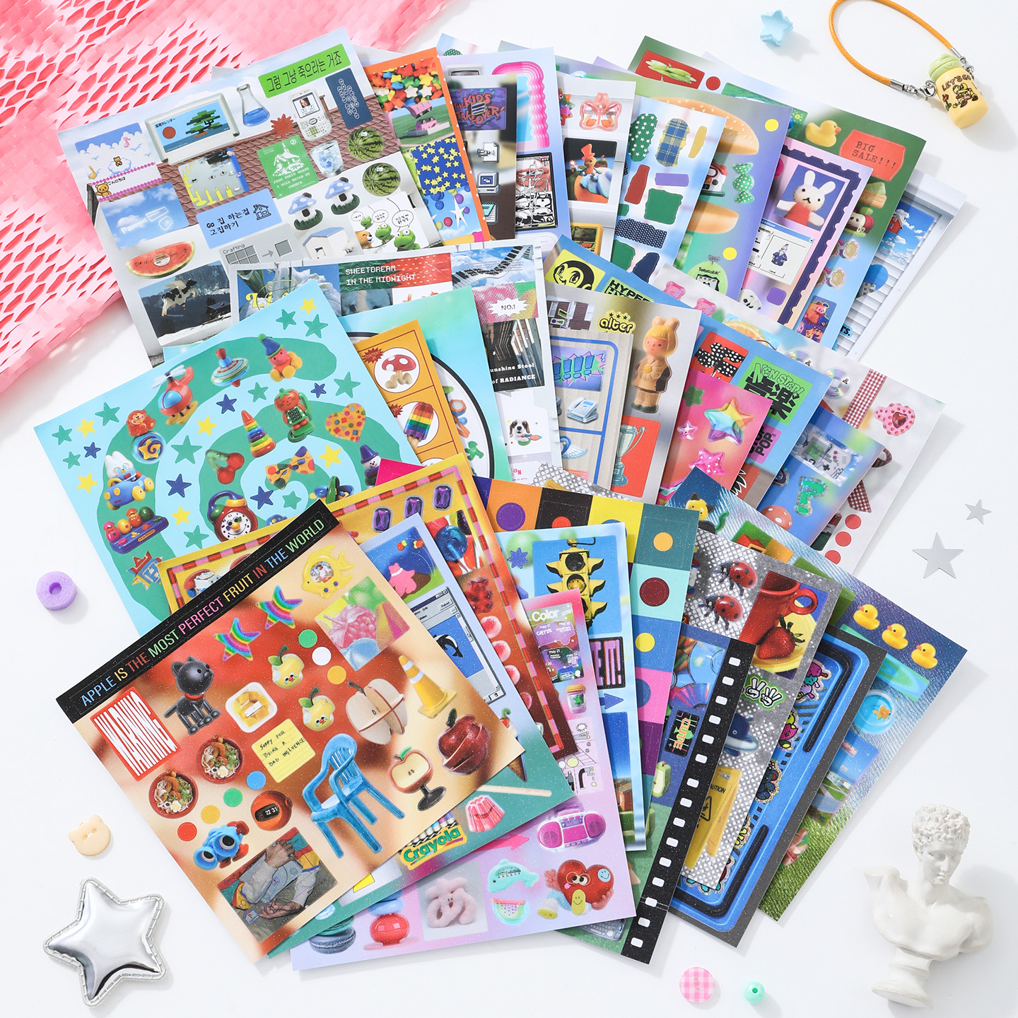 30sheets/book Sticker Book Ret - Desk Setup Photo recensione e prezzo
