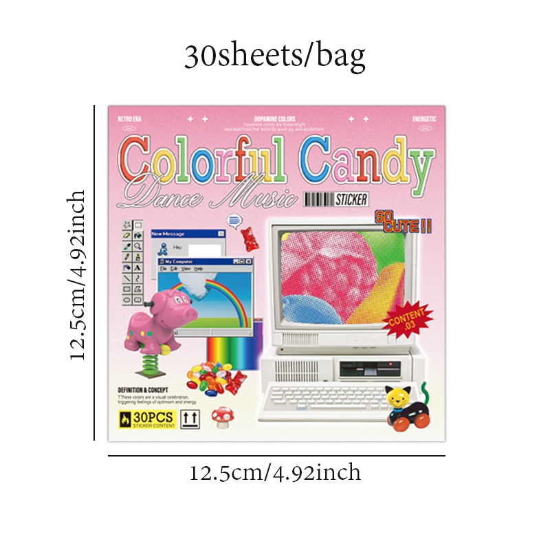 30sheets/book Sticker Book Ret - Desk Setup Photo recensione e prezzo