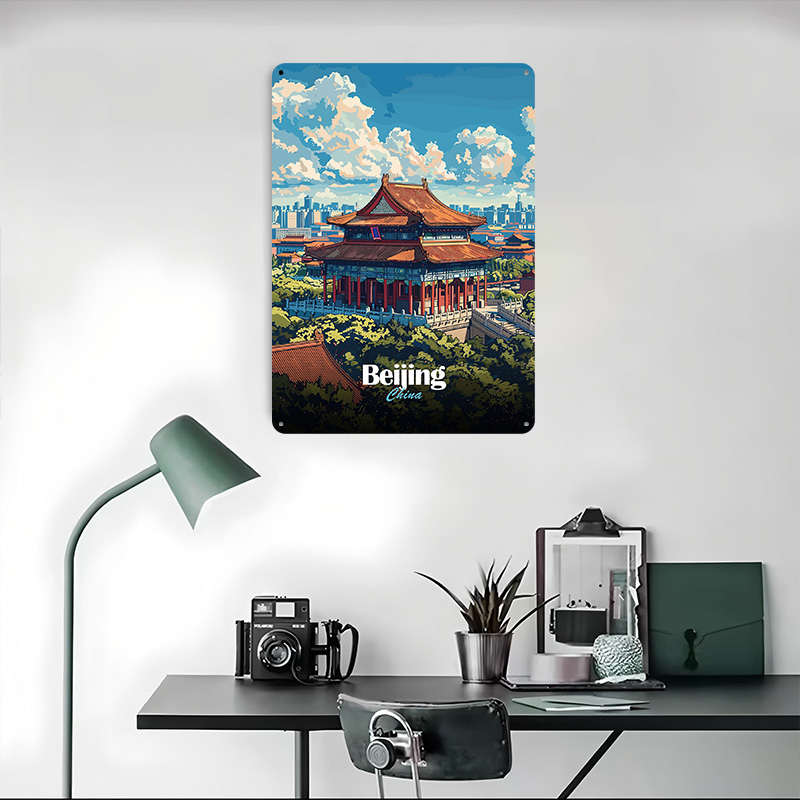 Beijing Cityscape Printed Post - Desk Setup Art recensione e prezzo