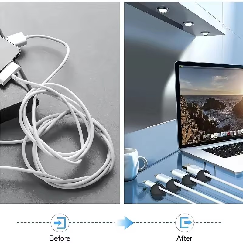 5/50Pcs Desktop Wall Cable Cli - Desk Setup Organization recensione e prezzo