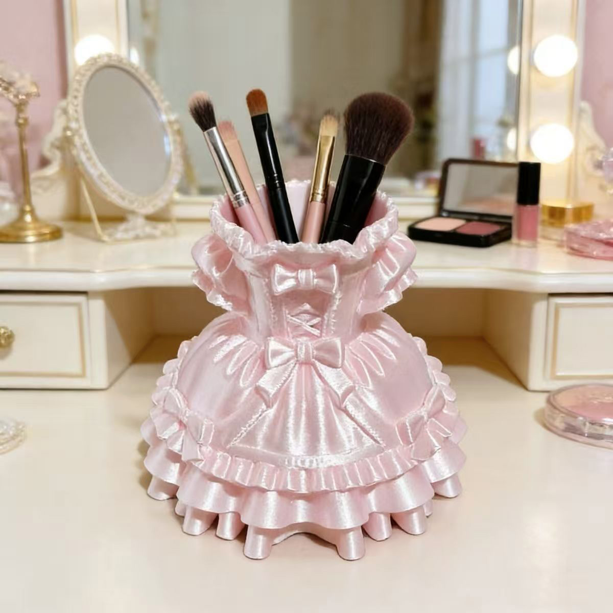 Princess Dress Makeup Brush Ho - Desk Setup Organization recensione e prezzo