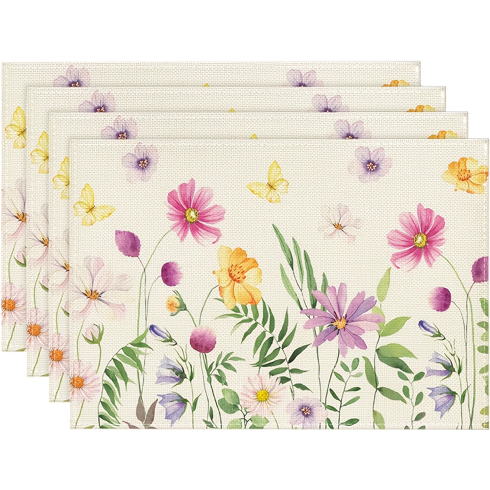 4Pcs, Watercolor Wildflower Bu - Desk Setup Room recensione e prezzo