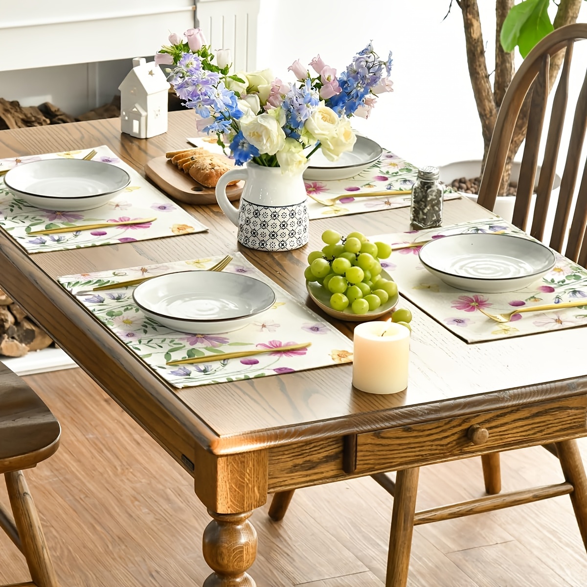 4Pcs, Watercolor Wildflower Bu - Desk Setup Room recensione e prezzo