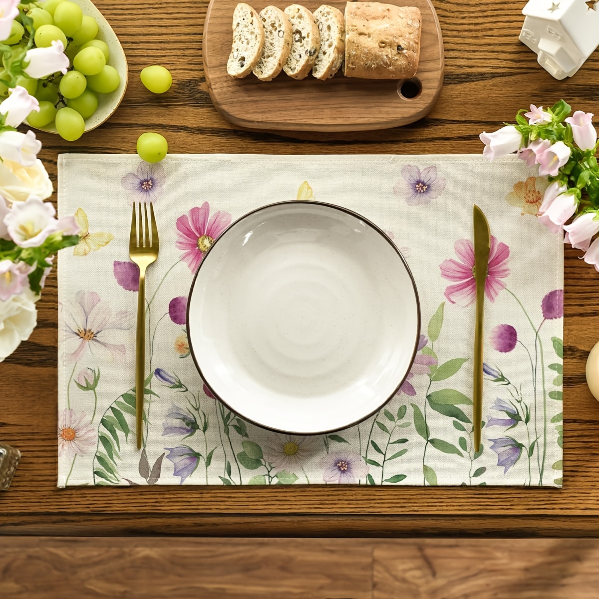 4Pcs, Watercolor Wildflower Bu - Desk Setup Room recensione e prezzo
