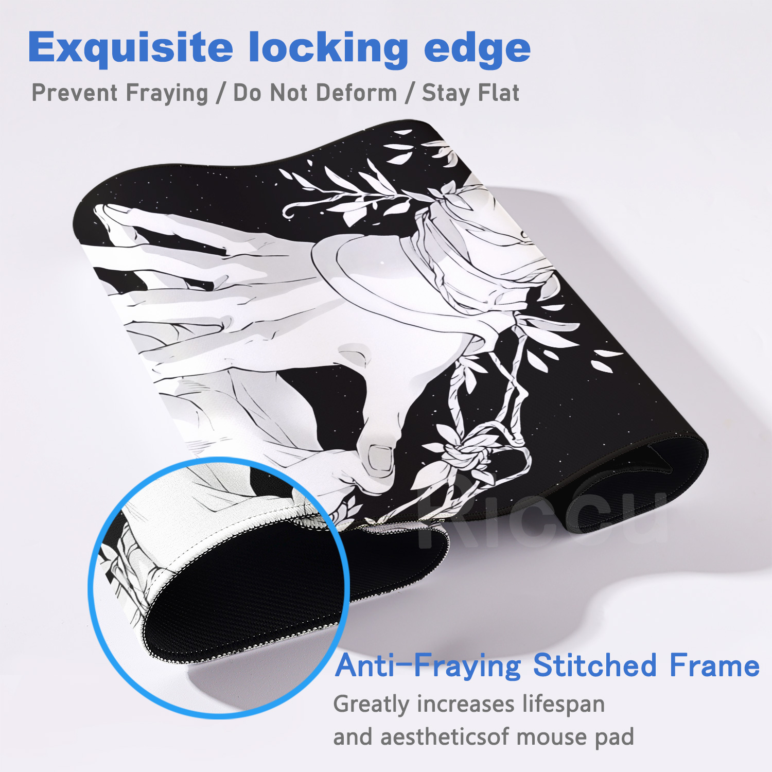 HD Large Black White XXL Gothi - Desk Setup Art recensione e prezzo