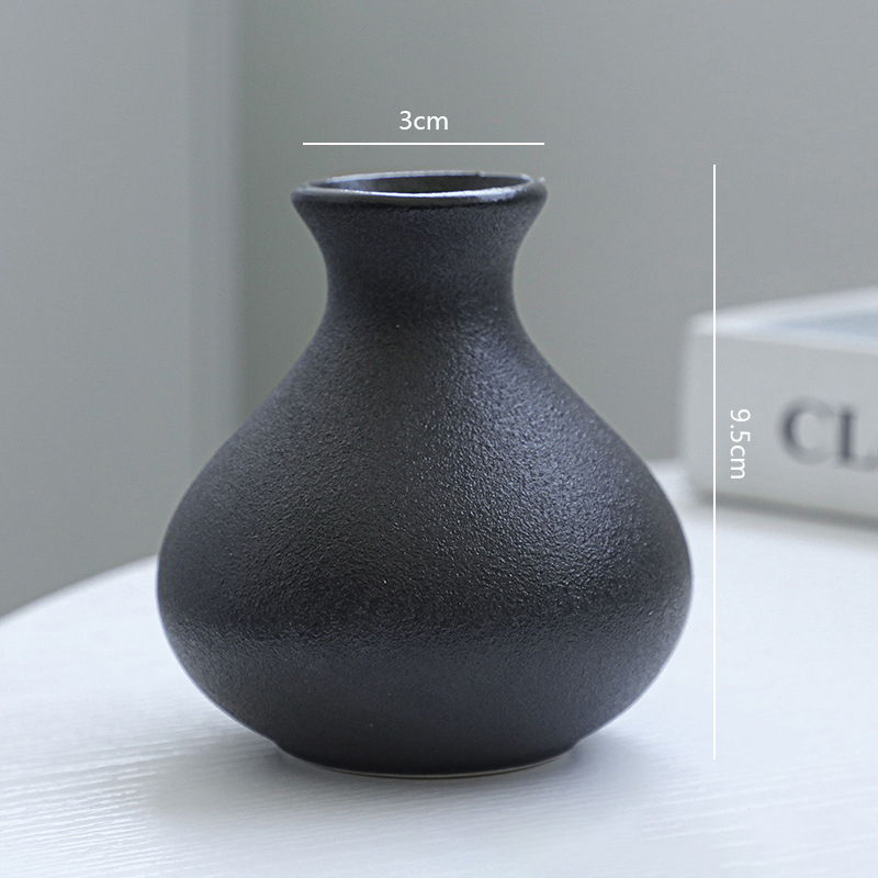 5Pcs Black Ceramic Vase Set Mo - Desk Setup Black recensione e prezzo