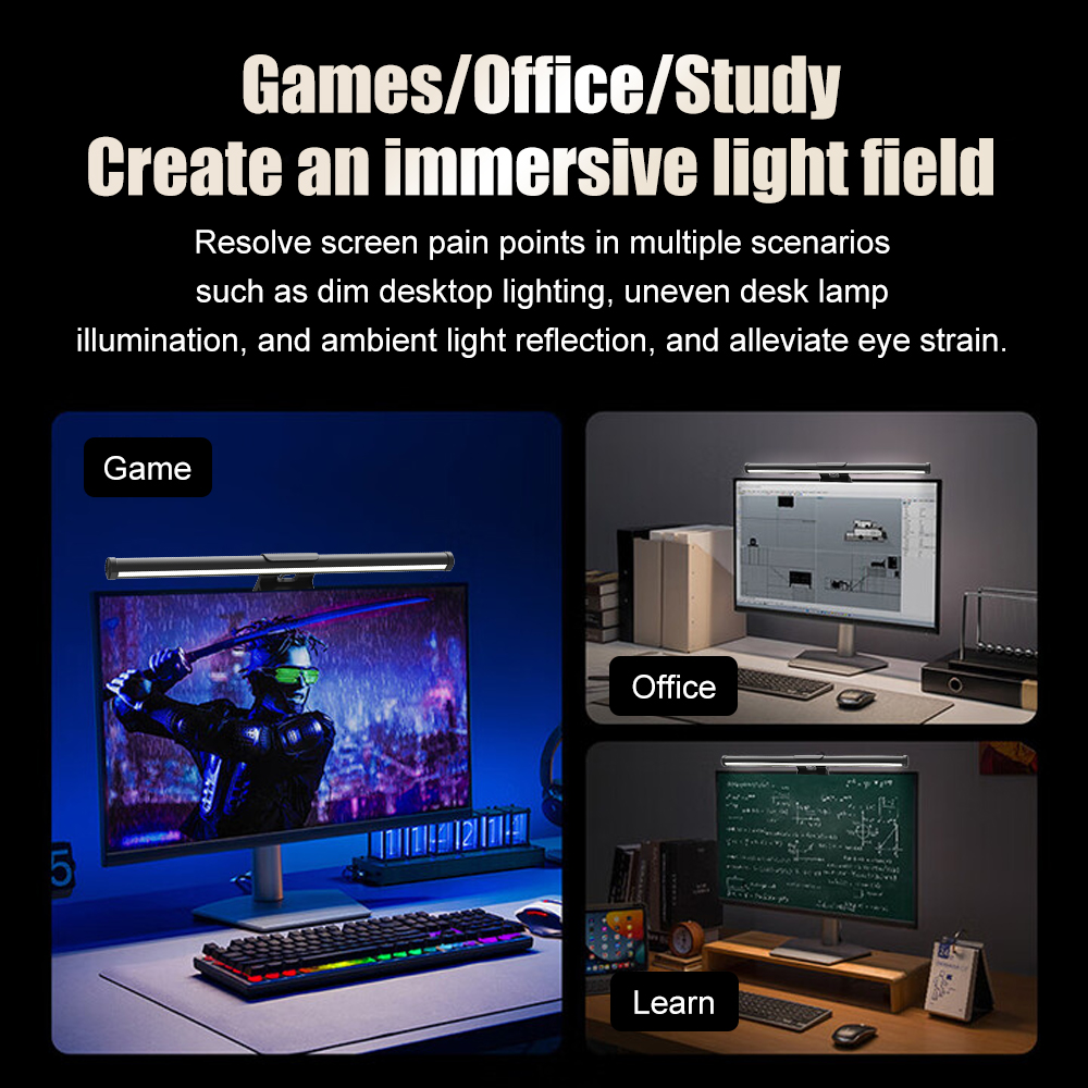 RGB Lightbar Monitor Light Bar - Desk Setup Room recensione e prezzo