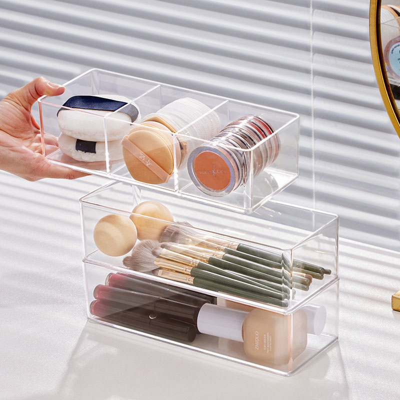Acrylic Cosmetics Storage Box  - Desk Setup Organization recensione e prezzo