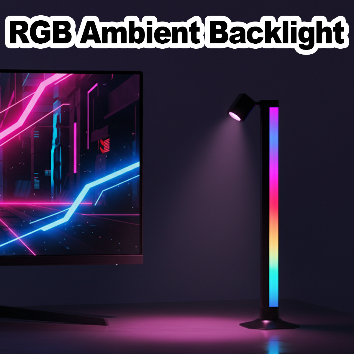 Smart Light Bar LED RGB Music  - Desk Setup Black recensione e prezzo