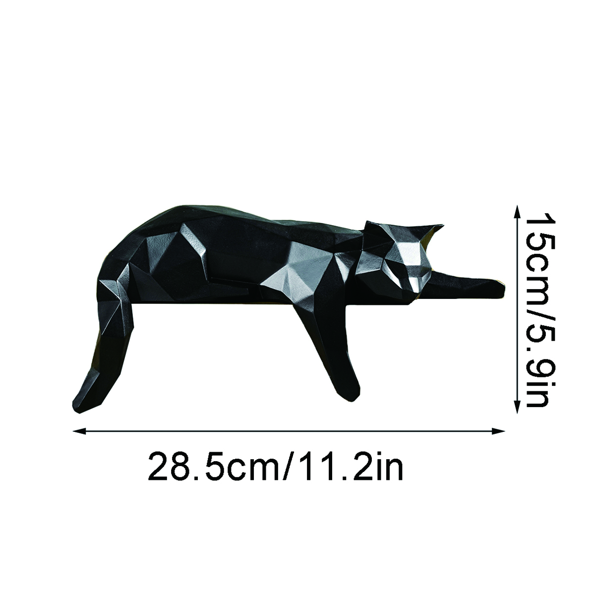 White Black Cat Statue - Geome - Desk Setup Black recensione e prezzo